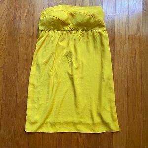 Daffodil yellow featherweight crepe dress